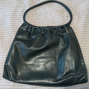 Black leather Holt Renfrew purse